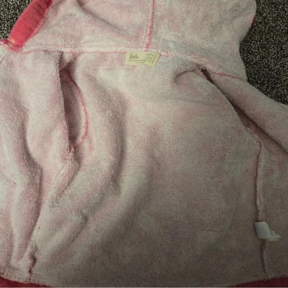 Barbie Monica + Andy Terry 100% Organic Cotton Short Sleeve Hoodie 2T Swim Cover